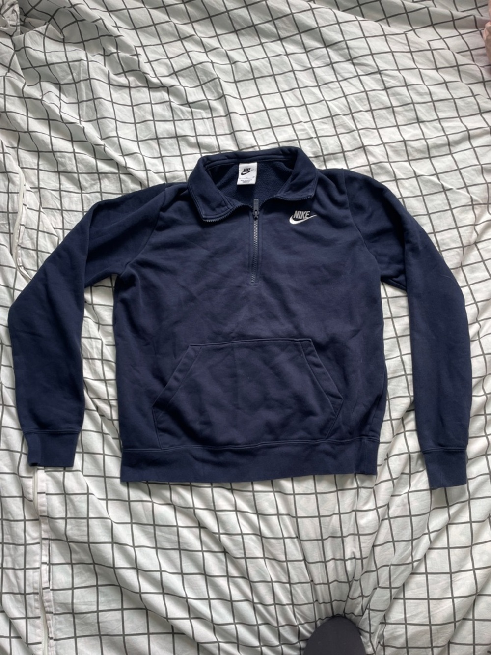 NIKE Quarter Zip Navy Blue OBO